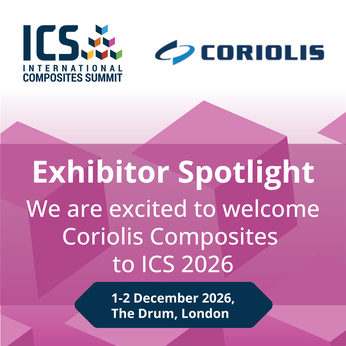 Int_Comp_Summit's tweet photo. We're delighted to welcome Coriolis Composites as an exhibitor at #ICS2026.

With 20+ years of experience and 170+ machines installed worldwide, Coriolis specialises in automated fiber placement, software and composite engineering.

1–2 Dec | Wembley

#Composites #Manufacturing https://t.co/YMRePkRKxd