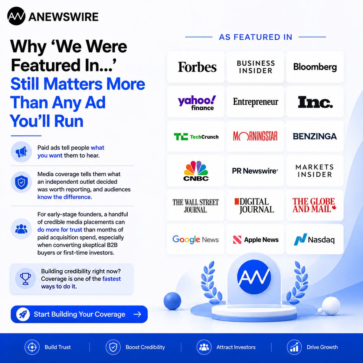 anewswire's tweet photo. โWe were featured inโฆโ still carries weight. ๐ฐ
Ads tell people what you want them to hear. Media coverage shows what an independent outlet chose to report.
Build credibility. Build trust. ๐
#MediaCoverage #ANEWSWIRE #PublicRelations https://t.co/Mv9501HuYm