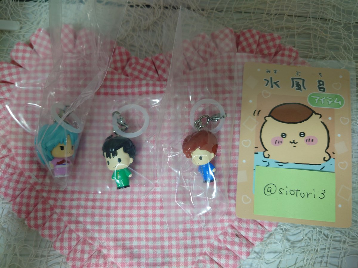 siotori3's tweet photo. 交換　幽遊白書　めじるしアクセサリー　ガチャ

譲 　幽助 、ぼたん、桑原
求 　飛影×2

池袋お手渡し希望
検索よりお気軽にお声かけください https://t.co/nhkJxS1ZkK
