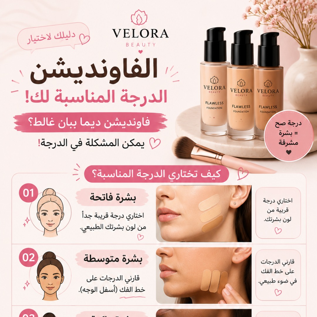 DelmaSwamph1's tweet photo. Does foundation always look wrong? The problem may not be the foundation, but choosing the wrong shade. Match it to your skin, test it along your jawline in natural light, and avoid relying only on your hand. We deliver nationwide in Algeria. https://t.co/V2gI2frXZW