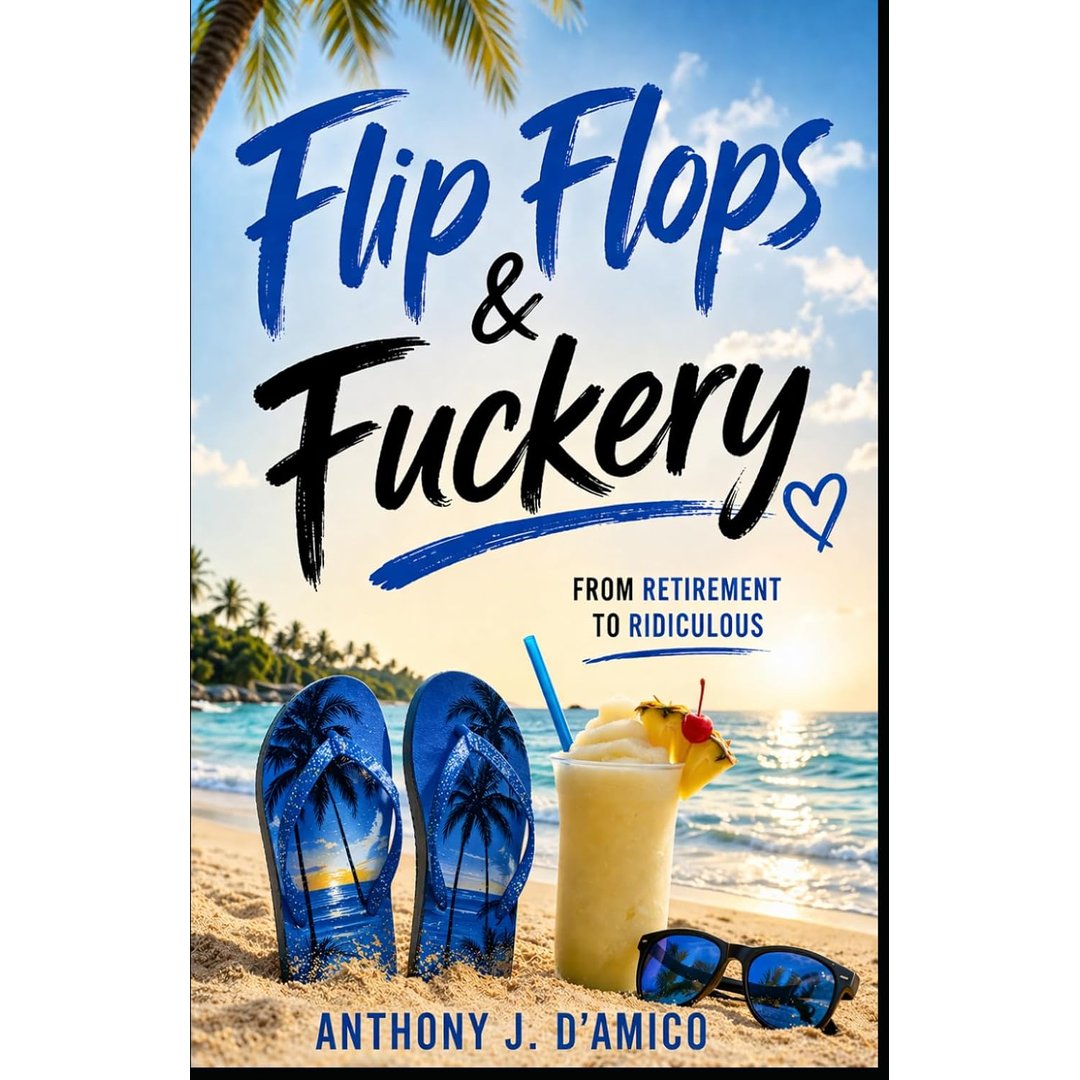 tinasbookpromos's tweet photo. Hilarious book, totally relatable!😀
Flip Flops and Fuckery: From Retirement to Ridiculous
by Anthony J DAmico
Available from Amazon
https://t.co/DUX7rQO6mE
#humor #retirement #giftidea #funny https://t.co/T24CWdrD1u