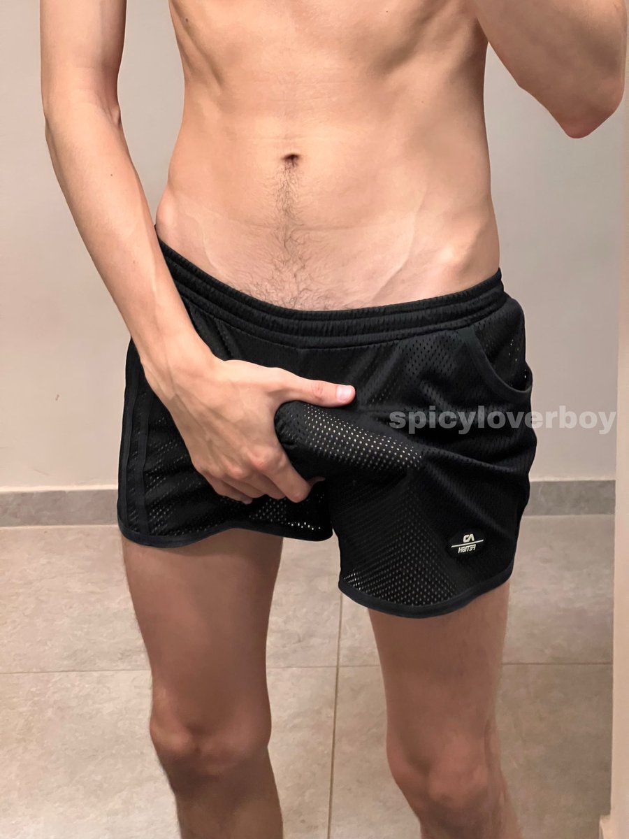 spicyloverboy's tweet photo. should i go outside on the streets in these mash pants? would you look at my diq? 🥵 https://t.co/9shZ1PLFcY