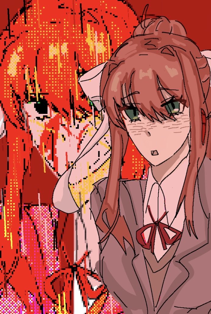 unutdvp's tweet photo. #DDLC  #monika https://t.co/lAqcvZDXMT