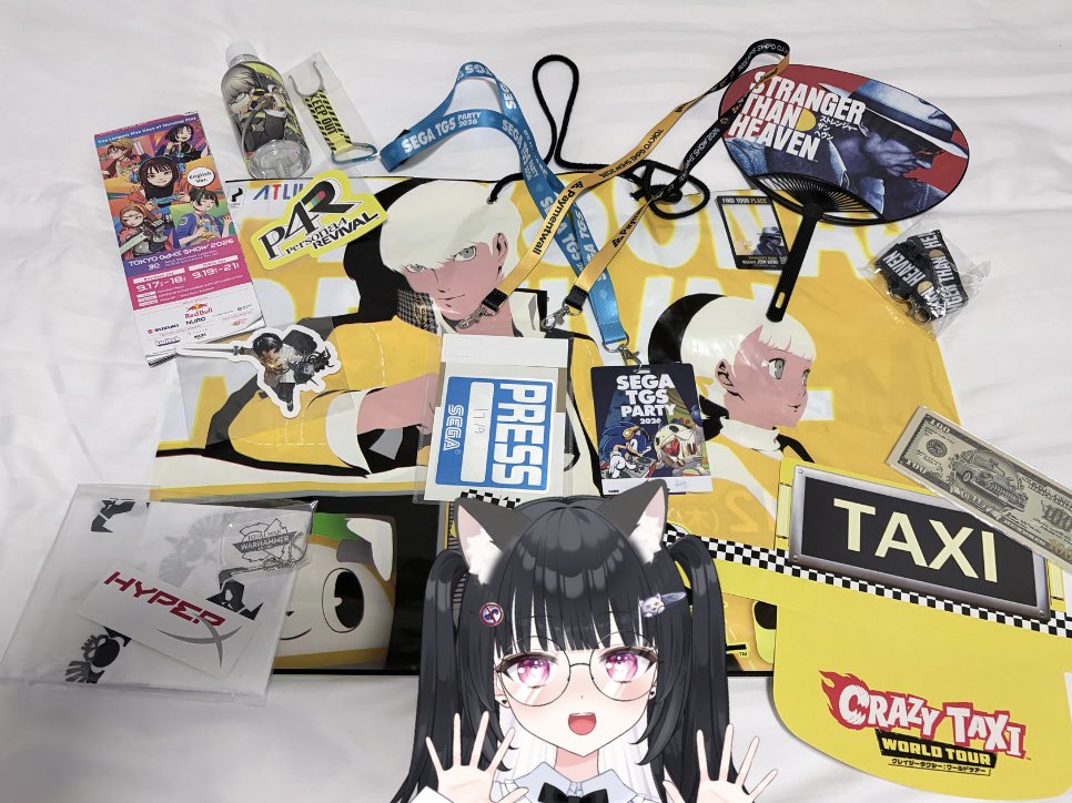 mojine_'s tweet photo. day 3 japan ✅ #TGS2026
im so so so so incredibly grateful for #SEGASEA #SEGA that I got press and priority access along with my fellow #segaSEAblings on Tokyo Game Show 2026!! Dare I say the best installations this year!!! Didn’t took much pictures this day but I have lots of vids! AHHHH ✨🫶
Got a lot of loot and play tested Stranger than Heaven and Persona 4 Revival 🦨❤️ also tried Crazy Taxi and Total War: WH40K I LOVE YOU SEGA I LOVE YOU