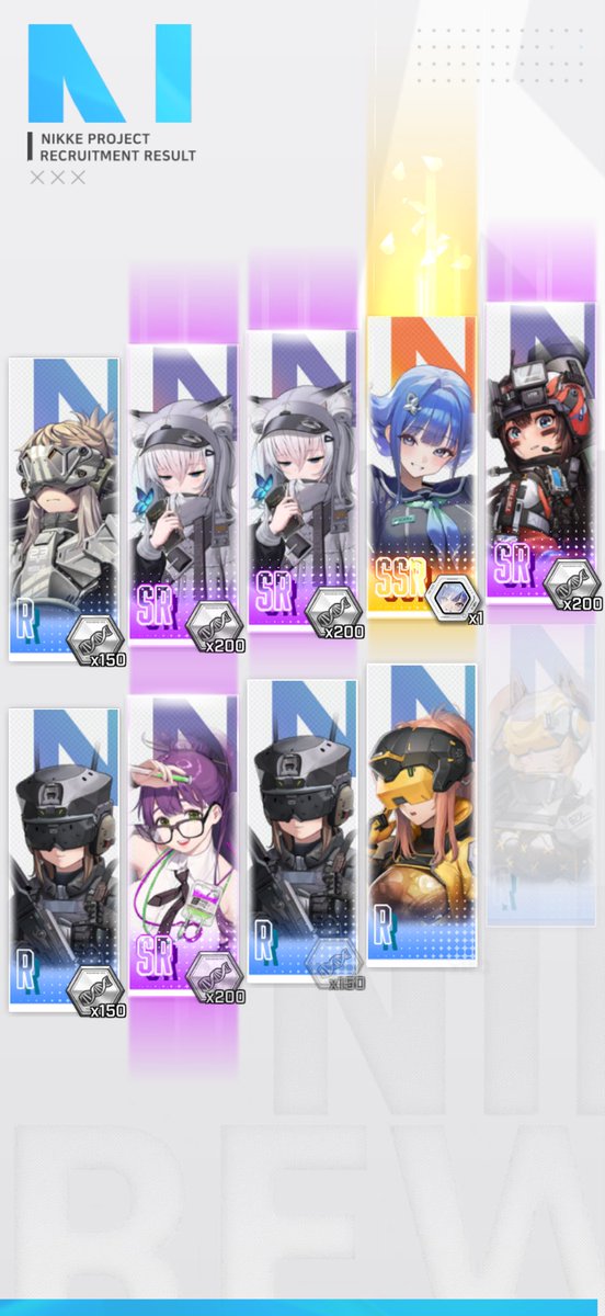flaggyjam's tweet photo. Well pulling finally Ludmilla and got a triple and before I got arcana!!!
I love this game!
#nikke https://t.co/fIZh9tPAEB