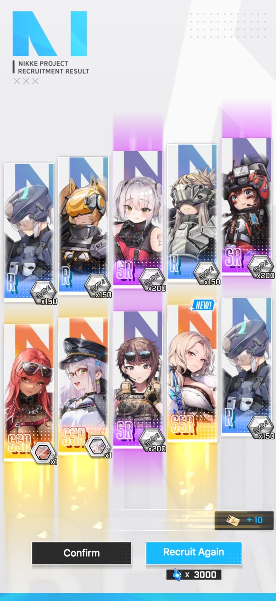 flaggyjam's tweet photo. Well pulling finally Ludmilla and got a triple and before I got arcana!!!
I love this game!
#nikke https://t.co/fIZh9tPAEB