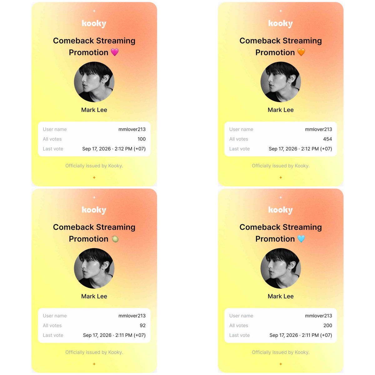 minyeolny's tweet photo. Kookky ยังไปต่อได้เรื่อยๆ 

#โหวตมาร์คลี #มาร์คพึโหวต 
#VoteForMark #VoteForMarkLee https://t.co/Xv2TPJkugx