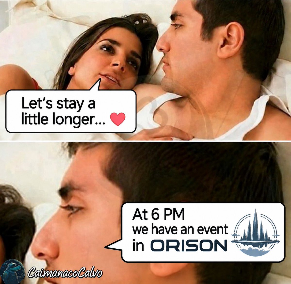 CaimanacoCalvo's tweet photo. Tú cancelarías el evento o te quedas? 👀
4.10.1 live 
#StarCitizen #StarCitizenES @RobertsSpaceInd  #CaimanacoCalvo https://t.co/2Rabh9iBbW
