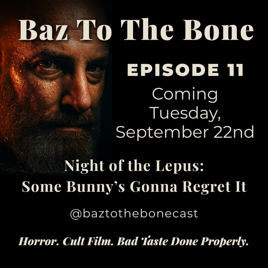 baztothebonepod's tweet photo. Episode 11 is coming: Night of the Lepus — Some Bunny's Gonna Regret It. Giant killer rabbits, Janet Leigh, and Star Trek's DeForest Kelley, all in one gloriously miscalculated 1972 movie. Tuesday, September 22nd. https://t.co/YuiabyFQIJ