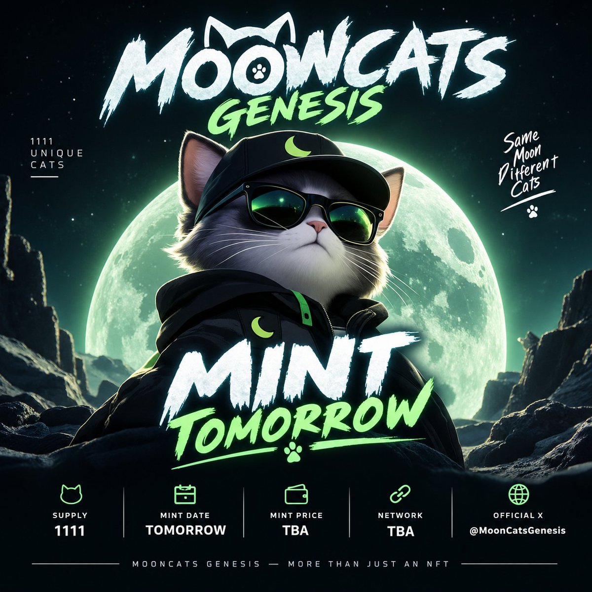 MoonCatsGenesis's tweet photo. Last For comunity. 

Drop your Address. 

200 GTD https://t.co/FfpPJ7OHHD