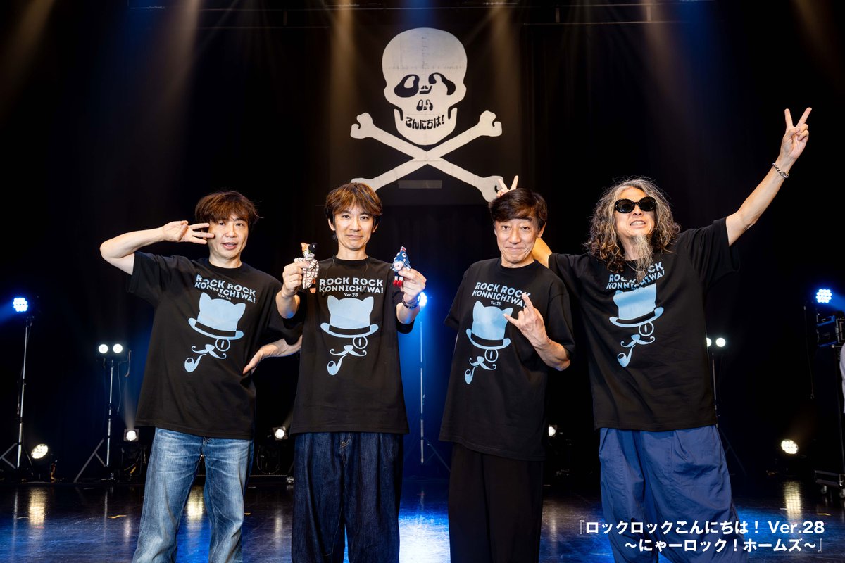 RRkonnichiwa's tweet photo. 『#ロックロックこんにちは！Ver.28
～にゃーロック！ホームズ～』

【Day1】9月17日（木）
＠ Zepp Namba(OSAKA)

最後はSPITZが登場！
@spitz30th_UM 

本日のライブ写真は後日、SPICEにて掲載📝
お楽しみに✨

thank you☠️

photo by
河上良 @bit_direction / 小川星奈 https://t.co/lx56Uw9KGH