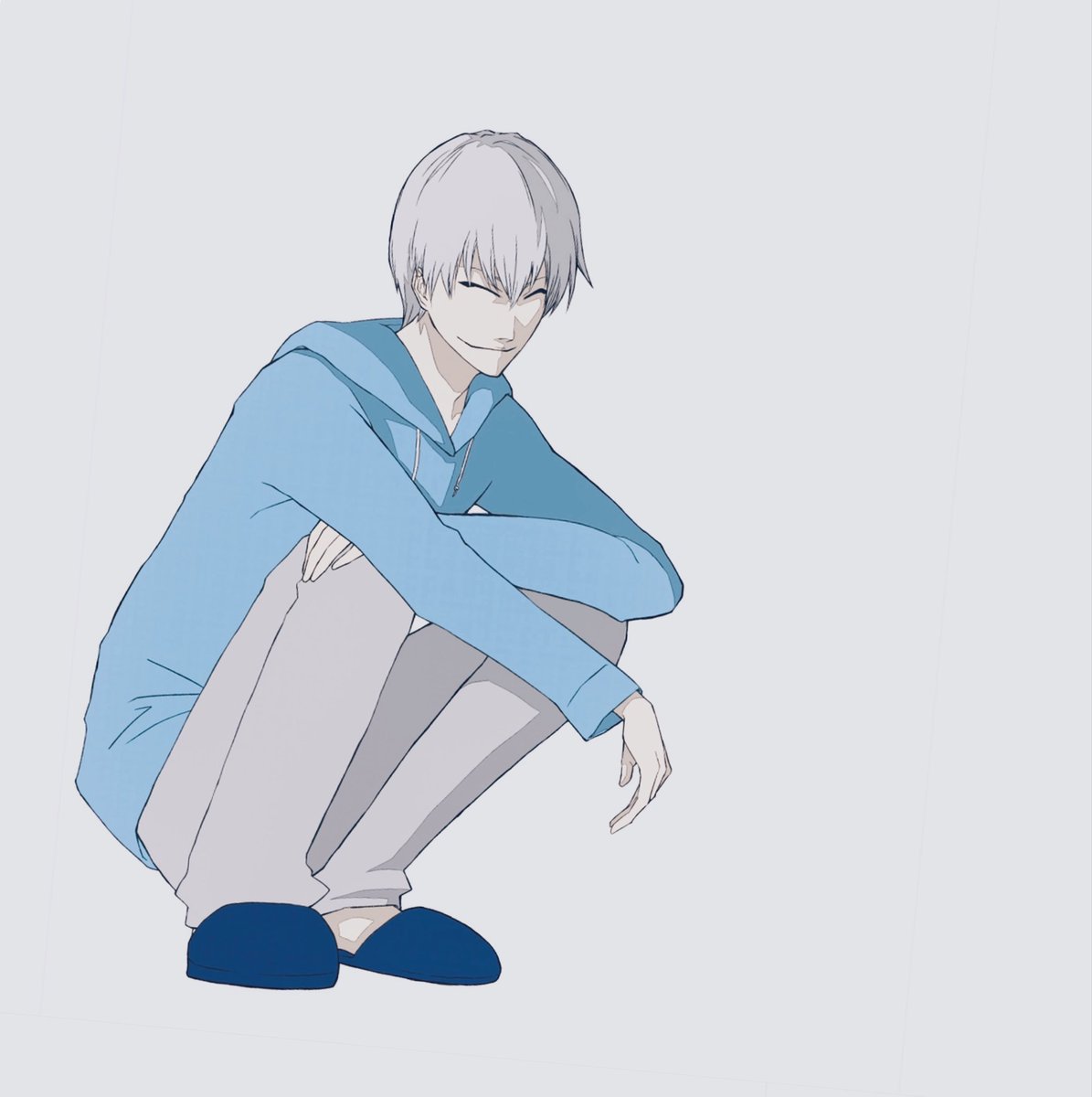 0l14i's tweet photo. 右の絵て頼んだけどうちじゃ描けないタイプのギンさんが生成された https://t.co/0Bu9Di7iir
