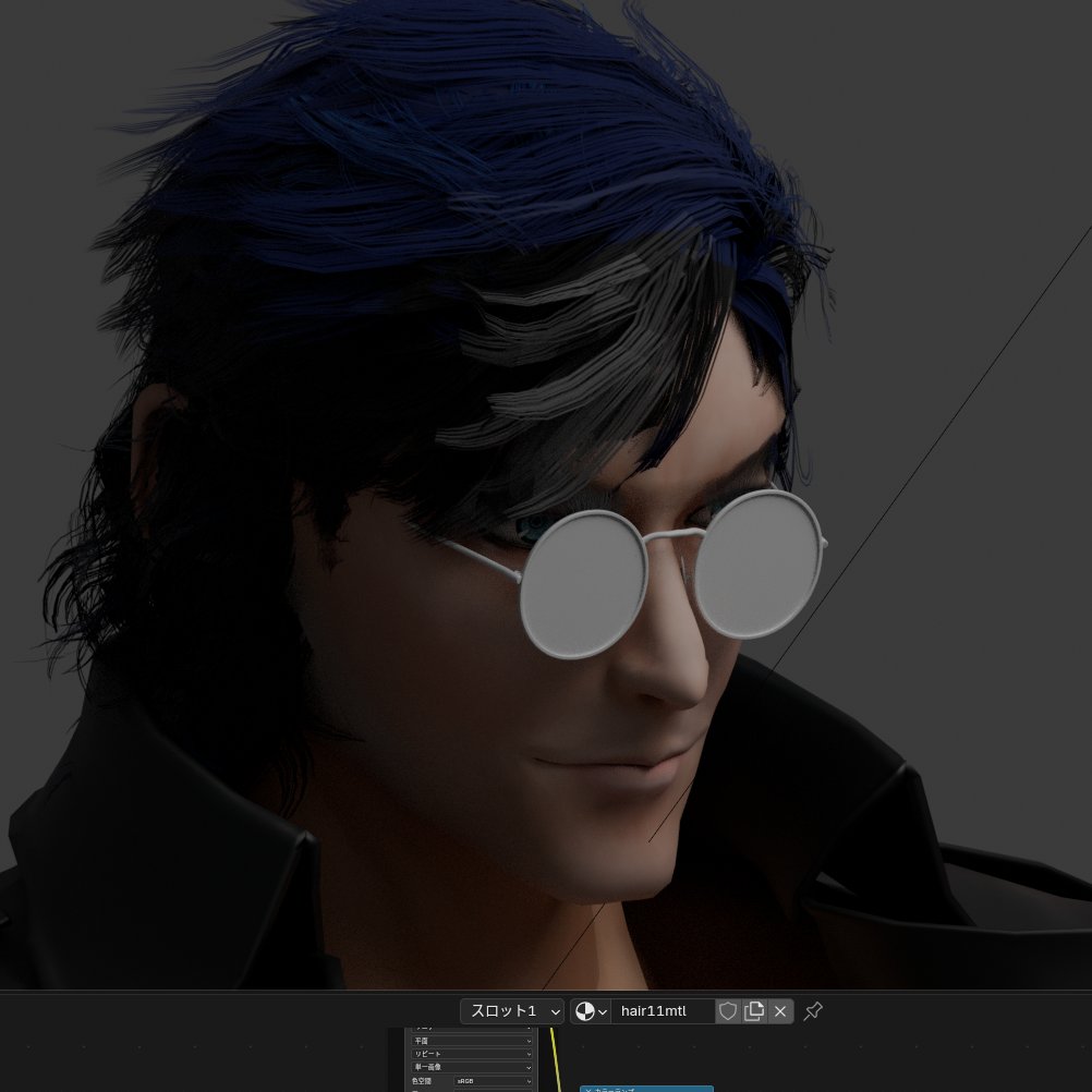 HMK_CG's tweet photo. WIP。Boothからお迎えした3Dモデル、Thousandpetals(@Lucy_No165)様のVarunaをお借りして改変中。旧ビジュ作りかけていたけど、新ビジュに合わせて髪型・眼鏡等々を入れ替え。マテリアルやら位置合わせとかまだだけど、少しイメージできてきたかも。Blender久しぶりすぎてなかなか進まぬぞよ。。 https://t.co/QRm6j1tG0k