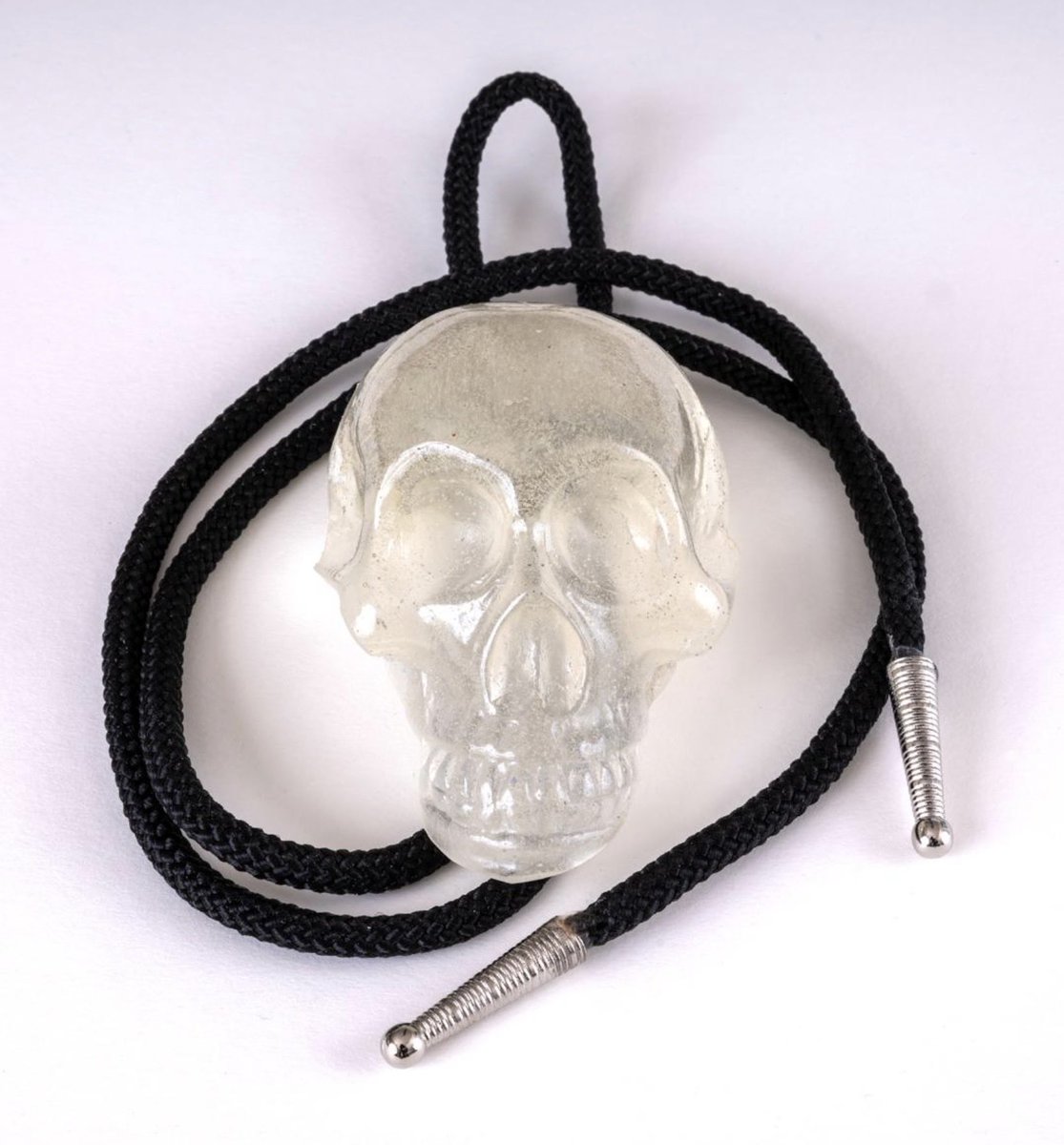 Stevejensen55's tweet photo. “Skull Bola Tie” in a group exhibition at the SCHACK ART CENTER “Schacktoberfest” continues through September 27, 2026. 2921 Hoyt Ave., Everett, WA. 98201, (425)309-7723. Cast resin 3.5”x2”x1.5” https://t.co/1GFHtVefiB
