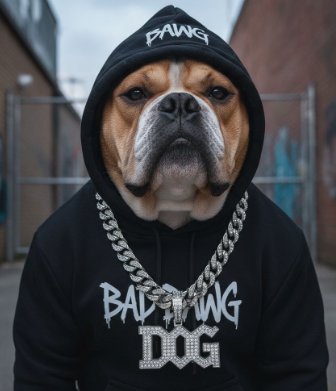 Bestwelgoed's tweet photo. this new meta ? first spy dog now hood dog ? https://t.co/JUcf94VP0K