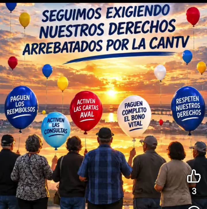 nelsonf59's tweet photo. 📌Todos los Jubilados, sobrevivientes y familiares mañana viernes 18/9/2026 en Caracas a las puertas de la CANTV, Av. Libertador,  NEA, HORA 10:00 A.M
Caramba somos muchos y en la unión está la fuerza.
📌ASISTE‼️ https://t.co/MRX2d6Xd9Z