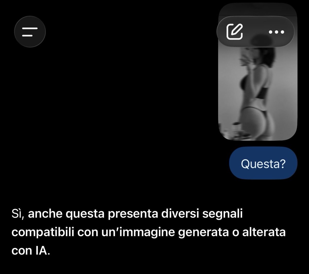 blumoonsunrise's tweet photo. non che ci fosse bisogno di chiedere per avere la conferma 

la volete smettere di farvi fottere soldi e segarvi su un profilo AI ??

senza contare che ha bloccato tutte le altre Miss per evitare ci esca in tl sta roba https://t.co/8b9L6GcrqP