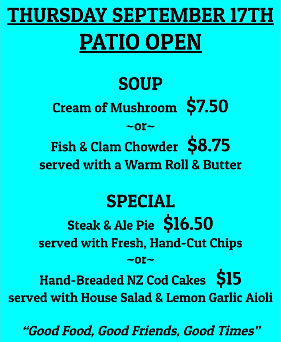 PilotHouseON's tweet photo. Rain or shine, you can dine on our COVERED patio

#goodfood #golocal #ygk #fishandchips #craftbeer @downtownkingston https://t.co/Sza7eSBe1k