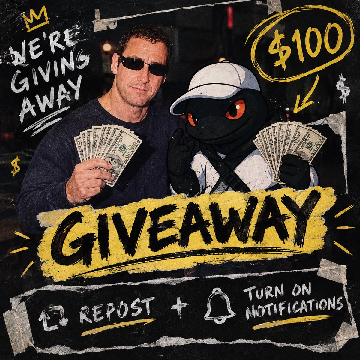 snag2times's tweet photo. $100 - 2 winners

Follow me &amp; @EeaSYcs 
Repost
Turn on notifications and post proof

Good luck mfs https://t.co/rsSCrsu42z
