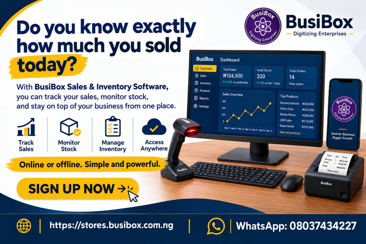 lordjohnvito's tweet photo. Track your sales and stocks without stress, go digital with BusiBox https://t.co/PJuhgZmLs2