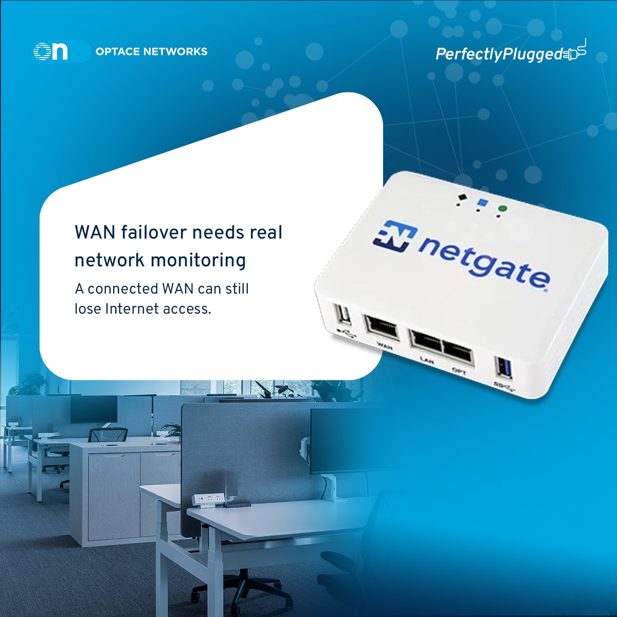 OptaceNetworks's tweet photo. A second Internet connection can provide redundancy, but reliable WAN failover requires more than simply adding another ISP.

Learn more:  https://t.co/HXYnB9ciya https://t.co/H6eOqAaFpn
