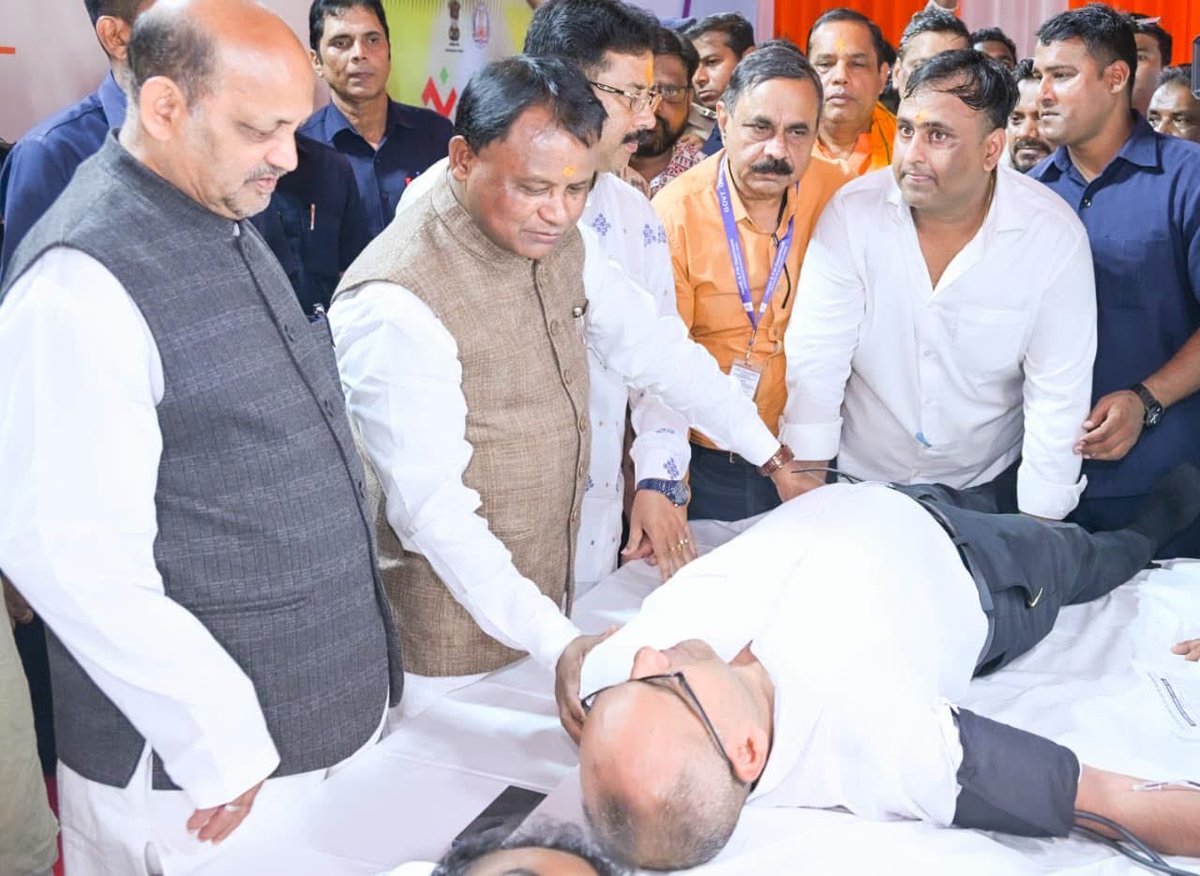 SujeetKOfficial's tweet photo. Today, I had the privilege of donating blood at the Mega Blood Donation Camp organised by @BJYMOdisha in Bhubaneswar, marking the birthday of Hon’ble Prime Minister Shri @narendramodi Ji.

Grateful to everyone who came forward today to donate and be part of this meaningful initiative. Let us continue to stand together for one another and make compassion and सेवा a part of our everyday lives.

#HappyBdayPMModi #SevaSankalpAbhiyan 

@BJP4India @BJP4Odisha