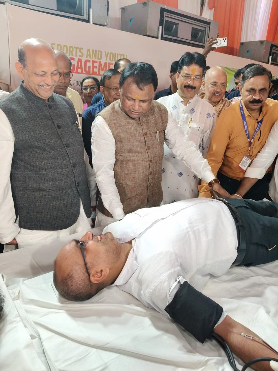 SujeetKOfficial's tweet photo. Today, I had the privilege of donating blood at the Mega Blood Donation Camp organised by @BJYMOdisha in Bhubaneswar, marking the birthday of Hon’ble Prime Minister Shri @narendramodi Ji.

Grateful to everyone who came forward today to donate and be part of this meaningful initiative. Let us continue to stand together for one another and make compassion and सेवा a part of our everyday lives.

#HappyBdayPMModi #SevaSankalpAbhiyan 

@BJP4India @BJP4Odisha