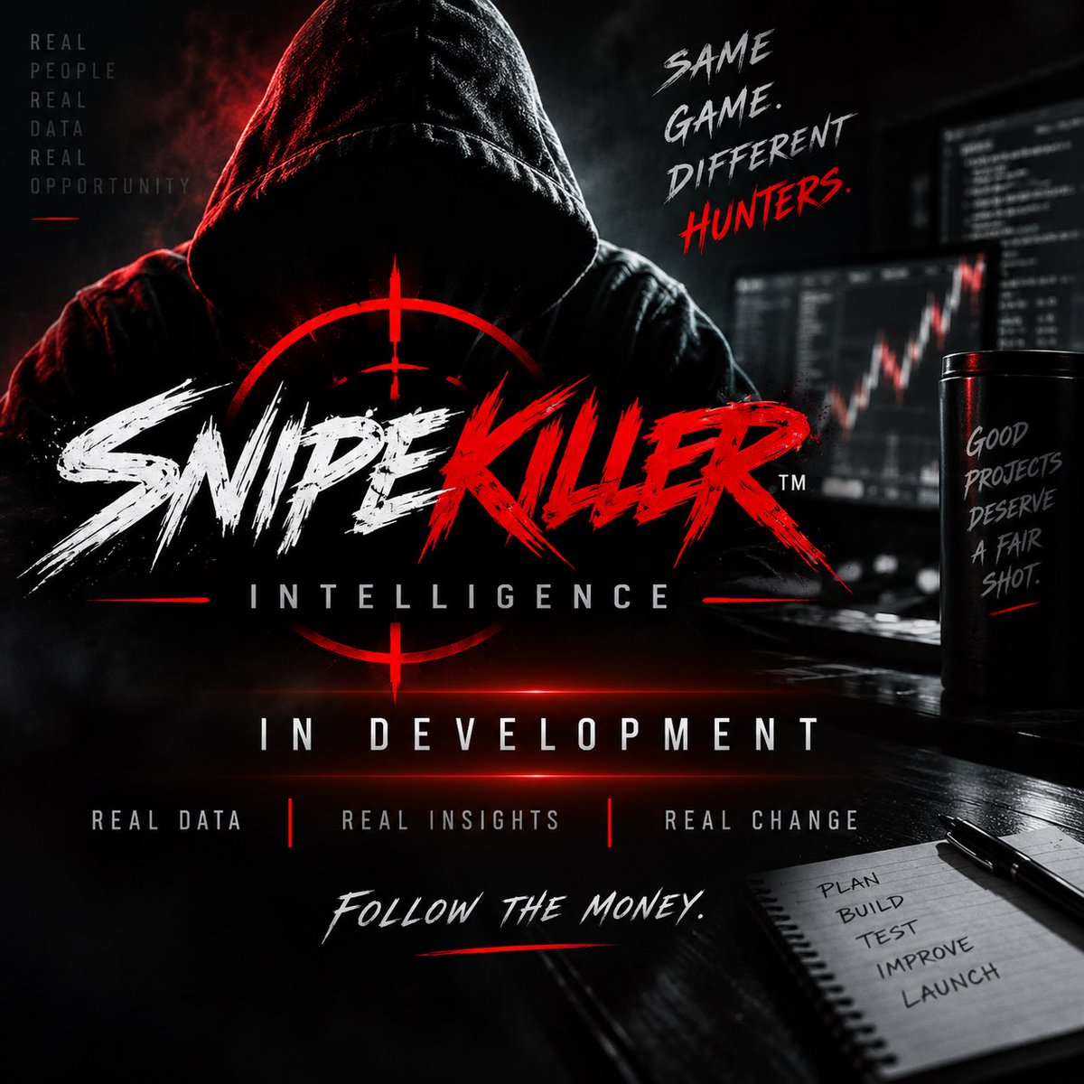 Snipekiller01's tweet photo. Something is being built behind the scenes. 🎯

SnipeKiller Intelligence is now in private development.
Real data. Real testing. No shortcuts.

We’ll show you when it’s ready.

FOLLOW THE MONEY. https://t.co/ARSS3KomWl