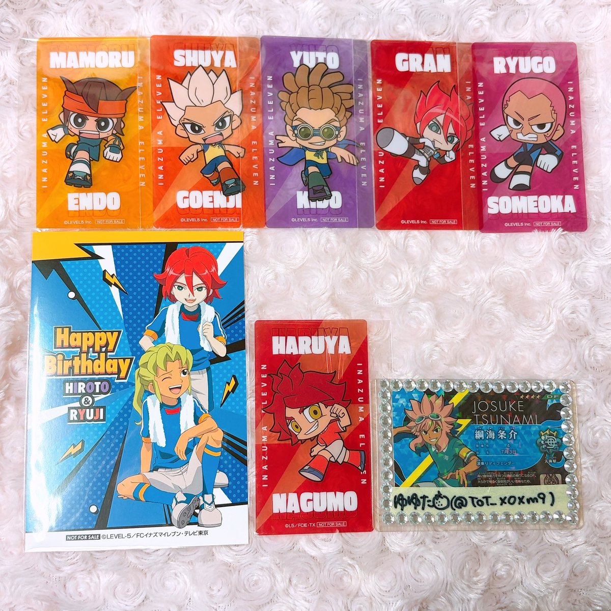 ToT_xoxm9's tweet photo. @ka21waw こんばんは、初めまして。お声掛け失礼いたします。
当方特典グラン所持しているのですが、フォトカ綱海と郵送交換は可能でしょうか…？異種交換のご提案かつまとめての画像提示となるためご不快に思われましたら申し訳ございません。ご検討いただけますと幸いです、よろしくお願いいたします。 https://t.co/tNCypmnkML