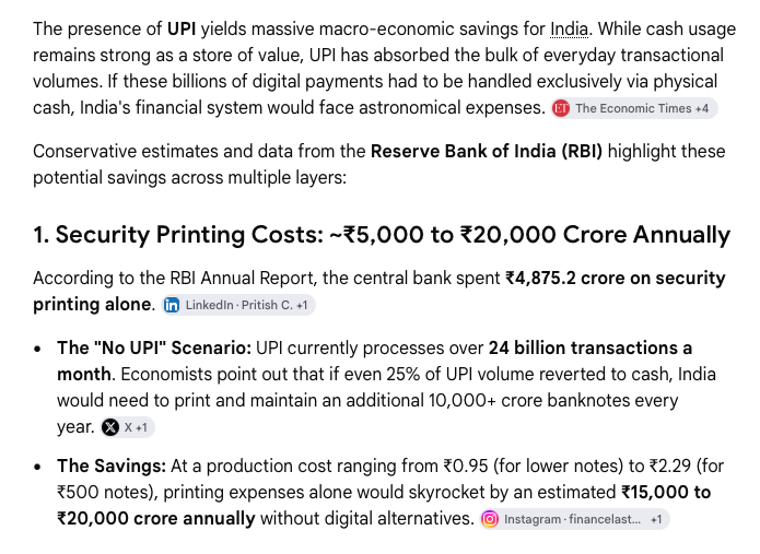 KumarOnly333's tweet photo. @FinMinIndia @nsitharamanoffc @DFS_India @NPCI_NPCI @DDNewslive @airnewsalerts @PIB_India @MIB_India @CBC_MIB Govt claims there is  huge cost in running the UPI infrastructure. There is.
What they arent saying is that we had an even higher cost when transactions were done using paper money, which required additional physical security etc. UPI is already cheaper @nsitharaman 
#KeepUPIFree https://t.co/obDPbuOubt