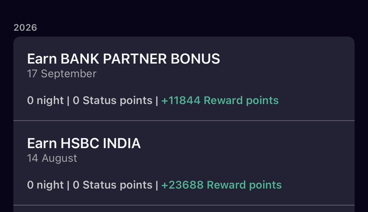 PointsPro's tweet photo. 🚨 HSBC’s 50% Accor bonus points are here!

My Premier’s points are posted!

Check yours.

Hopefully HSBC will continue to have transfer bonuses (not necessarily with Accor only). 😉 https://t.co/pRHicxPlXb