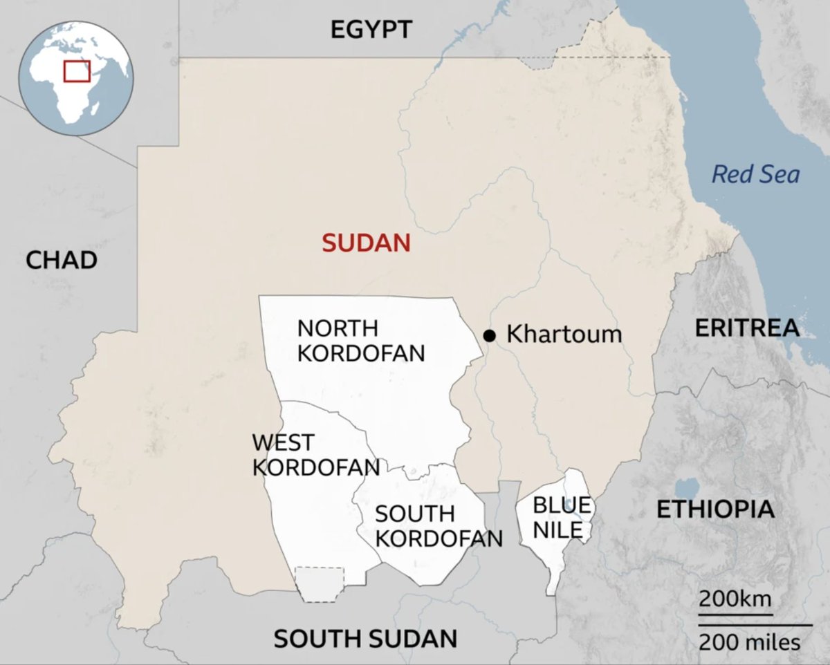BBCAfrica's tweet photo. Eighty two people are now known to have died after a gold mine collapsed in southern Sudan. 50 others were injured.
Survivors said the collapse happened at the al-Zara mine in Nuhud, a town in West Kordofan province, which is controlled by the paramilitary Rapid Support Forces. https://t.co/htx7QKbSGP