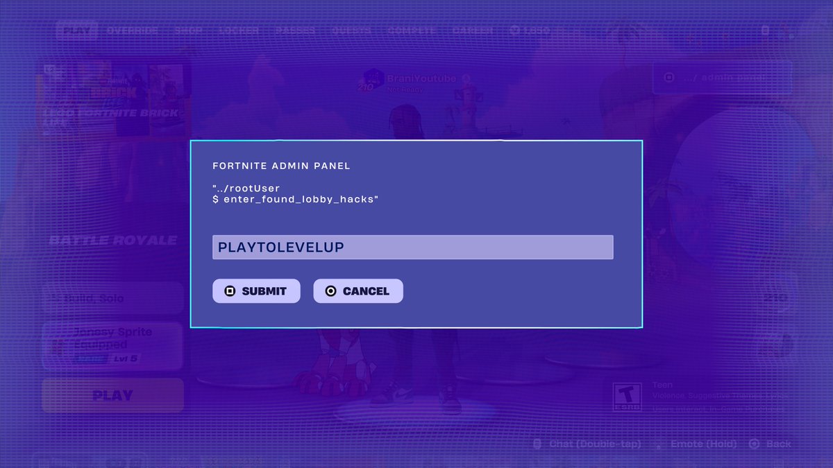 FortniteFNLK's tweet photo. FORTNITE ALL NEW ADMIN PANEL CHEAT CODES!

PLAYTOLEVELUP - 2,000 Sprite Dust
SAYH12WR1X3L - Wrixel’s Hero Portrait Spray
BeamMeUp - 2 Extraction Accelerator
DESTINYAWAITS - 2 Llama Supply Drop
BLINKYINKYPINKYCLYDE - 5,000 Sprite Dust
NOCTURNEOP55N1 - 2 Extraction Accelerator 
DustInTheWind - 5,000 Sprite Dust
NOPROLLAMA - Llama Supply Drop
WhereIsTheDustyTree - 5,000 Sprite Dust
INVALIDCHEAT - 2 Cheat Code Locator
ChatWhereDoYouFindTheKey - 2 Extraction Accelerator
YourThoughtsAreMine - Void Master Geno Skin & 5,000 Sprite Dust
InsertCoinToContinue - Turns You into a Arcade Machine
BRB - Turns You into a Toilet
JONESYISGOLDEN - Gold Jonesy Sprite
OverrideXP - 40,000 XP
FindItChat - 2 Cheat Code Locator
H0p0nvc - 2,000 Sprite Dust
Play4All - Cheat Master Jonesy Sprite
GatherAndCraft - Cheat Master Bush Sprite 
8BitBlast - Cheat Master 8-Bit Sprite
O2Override - Cuddle Team Leader Wrixel Skin & Llama Supply Drop & 5 Portable Extractors
PerfectOrder - 4 Spicy Taco
SurviveTheNight - 2 Cheat Code Locator 
TakeYourHeart - 2 Extraction Accelerator 
LetsBlockAndRoll - Turns you into a Tetris Block
DontBlockMe - Turns you into a Tetris Block
IWannaFlyHigh - Cheat Master Tails Sprite
GottaGoFast - Cheat Master Sonic Sprite
Magilume - 2,000 Sprite Dust
Born2Play - Cheat Master Adventure Sprite 
BEMOREALIEN - Override Ready Loading Screen
Chispambo - 2,000 Sprite Dust
Abgestaubt - 2,000 Sprite Dust
Perlimpinpin - 2,000 Sprite Dust
ReachYourImpossible - Block Party Loading Screen