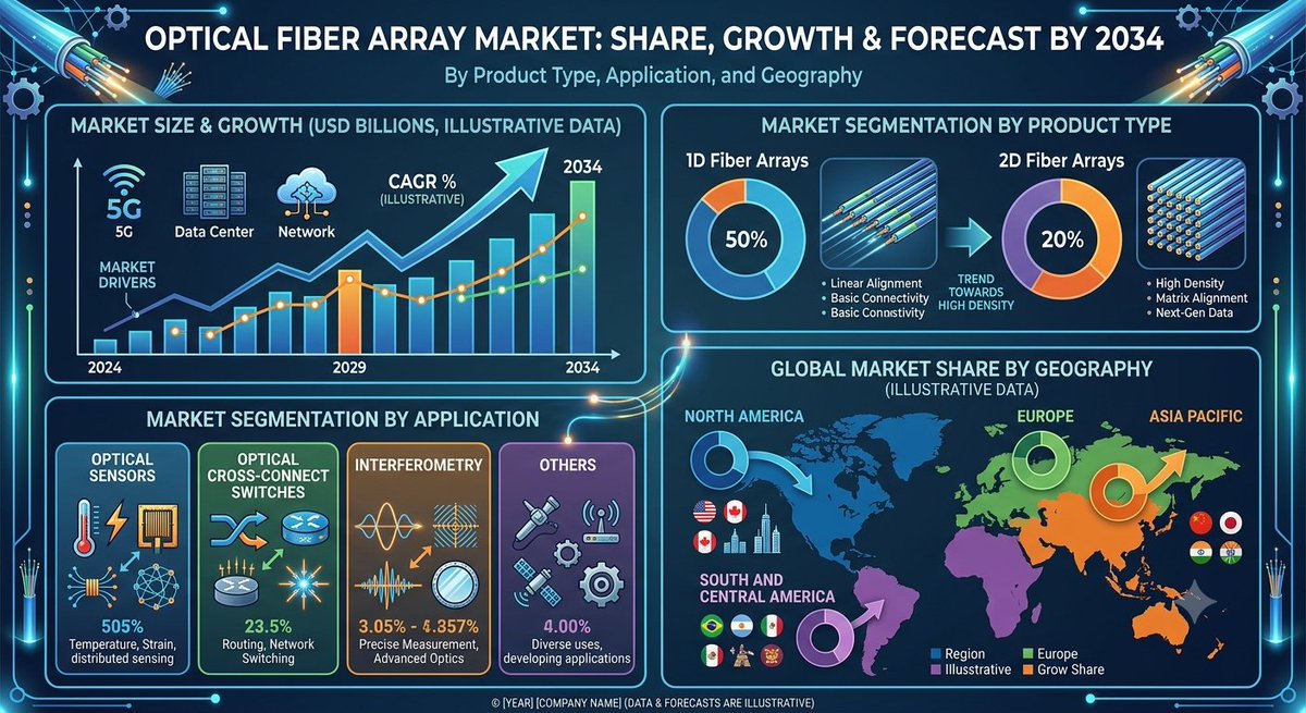h_mkam's tweet photo. Optical Fiber Array Market Growth

The Optical Fiber Array Market is advancing with rising demand for high-speed connectivity, photonics, and advanced optical communication technologies.

Source- https://t.co/sCEk08BxKu

#OpticalFiberArray #FiberOptics #OpticalCommunication https://t.co/dRV5dXGr4S