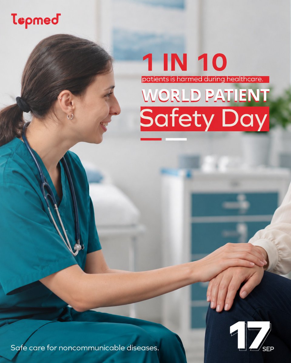 Topmed_org's tweet photo. Today is World Patient Safety Day.

Some of the most serious harm in healthcare happens slowly, over years of treating a long-term condition. 

Topmed helps hospitals detect, prevent, and mitigate harm. https://t.co/b8SmCeKYNd 

#PatientSafety #WorldPatientSafetyDay https://t.co/eEuQw9U8lU
