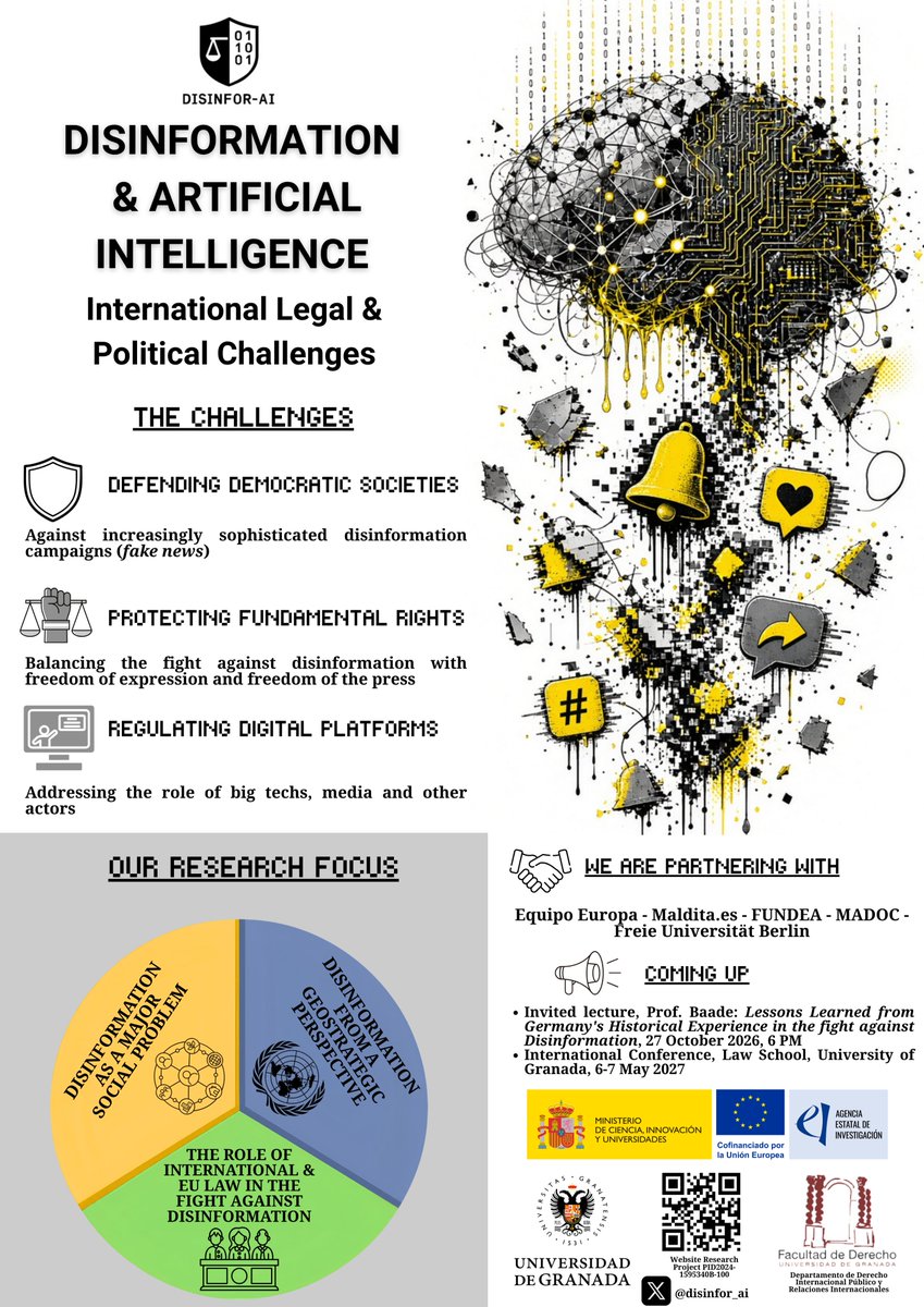 disinfor_ai's tweet photo. We are honoured to have been invited to the @cimcyc International Doctoral Summer School to present our Research Project. Our PI Carmela Pérez and @MNavasDDHH engaged in a fruitful conversation with other experts, hopefully contributing to the debate on tackling disinformation. https://t.co/5zHd7Ibh53