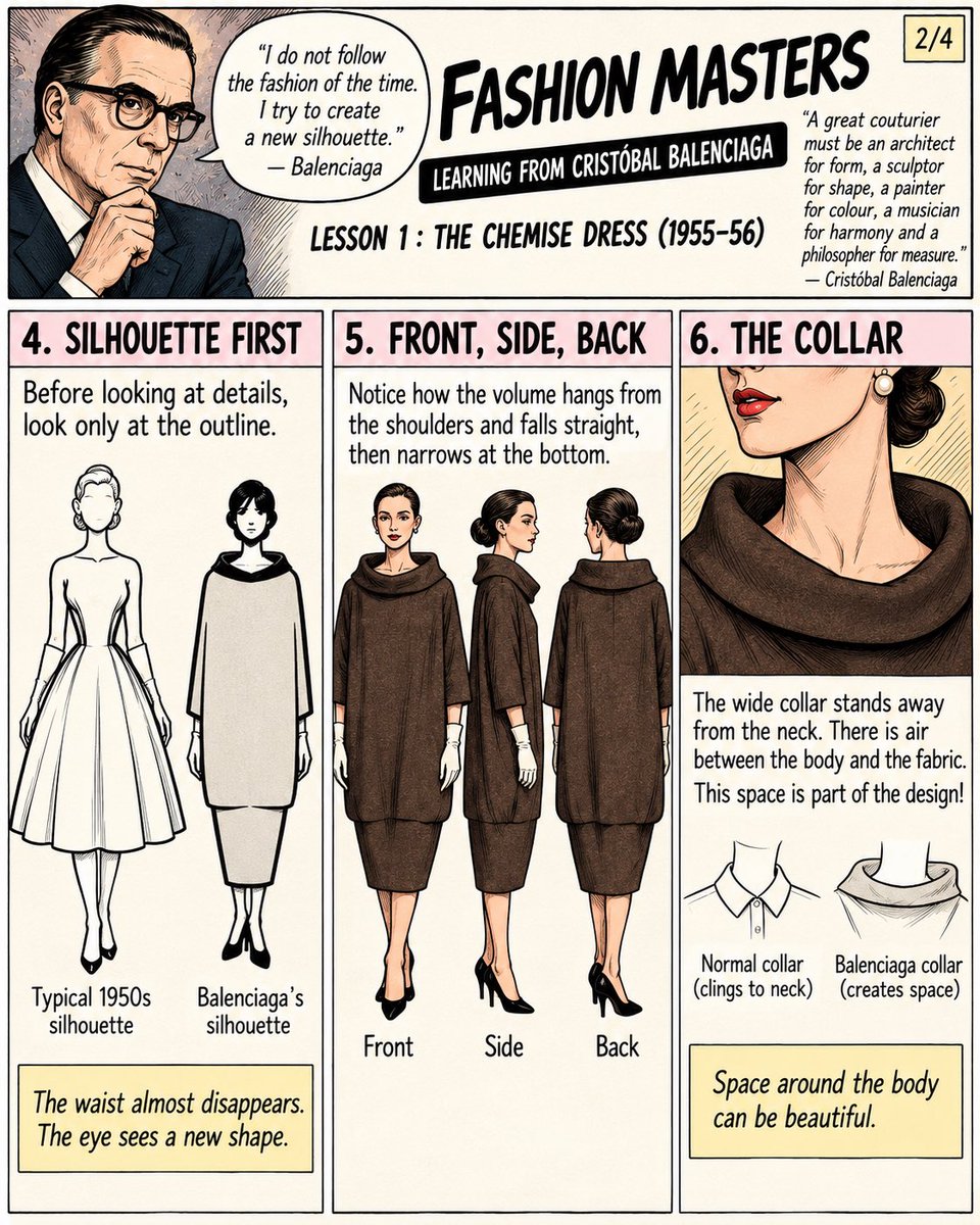 knownasmrb's tweet photo. How Balenciaga taught fashion to stop following the body. https://t.co/Gaj7dklGNK