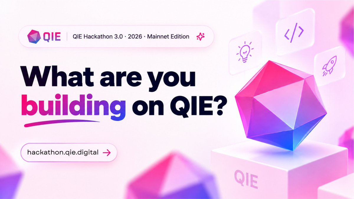 qieblockchain's tweet photo. What are you building on QIE? ๐
DeFi?
Gaming? ๐ฎ
AI? ๐ค
Payments? ๐ณ
Something new?
The QIE Hackathon is your chance to turn that idea into a working project. ๐ ๏ธ
Drop your idea below. ๐
https://t.co/kXYp9bOytQ
#QIE #QIEHackathon https://t.co/ttW0yVmdx9