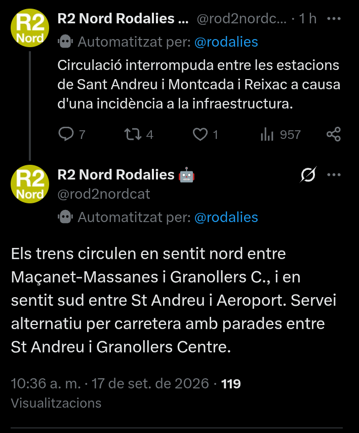 AfectRodalies's tweet photo. Això és impossible 

La mobilitat de la gent condicionada per dues companyies que no gestionen bé el servei

Quin desastre

Si us plau no podeu condicionar tant la vida de la gent 

El @sindicdegreuges de vacances

I @rodalies res de res de res

Després ens queixem massa https://t.co/xBXkBvzcTh