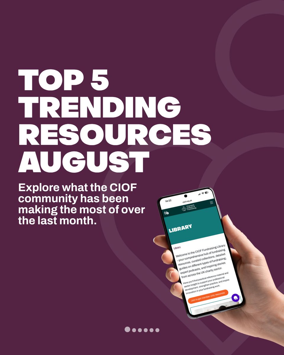CIOFtweets's tweet photo. Not sure where to start with so many fundraising resources to explore?

We’ve rounded up the 5 most-used CIOF resources from August, featuring guidance, insights and practical content fundraisers found useful.

See what could support your work: https://t.co/WohxGXSUHo https://t.co/CQ2Rh9ggwU