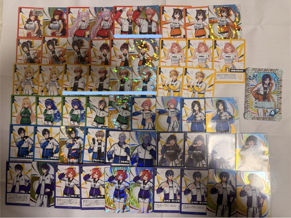 ranchan_2j3j's tweet photo. 【交換】にじさんじフェス にじフェス グッズ コレクションカード コレカ

《譲》画像数字

《求》画像5or100円/枚+送料

︎✧初回様プロカ必読
︎✧N⇄N/R⇄R
︎✧郵送交換
︎✧🩵線は最優先との交換
︎✧NR同数求の為お断りする場合あり
︎✧🚺は比率違い可
︎✧ピンク枠はホロ切り替えの線あり https://t.co/pYsR0joqJx
