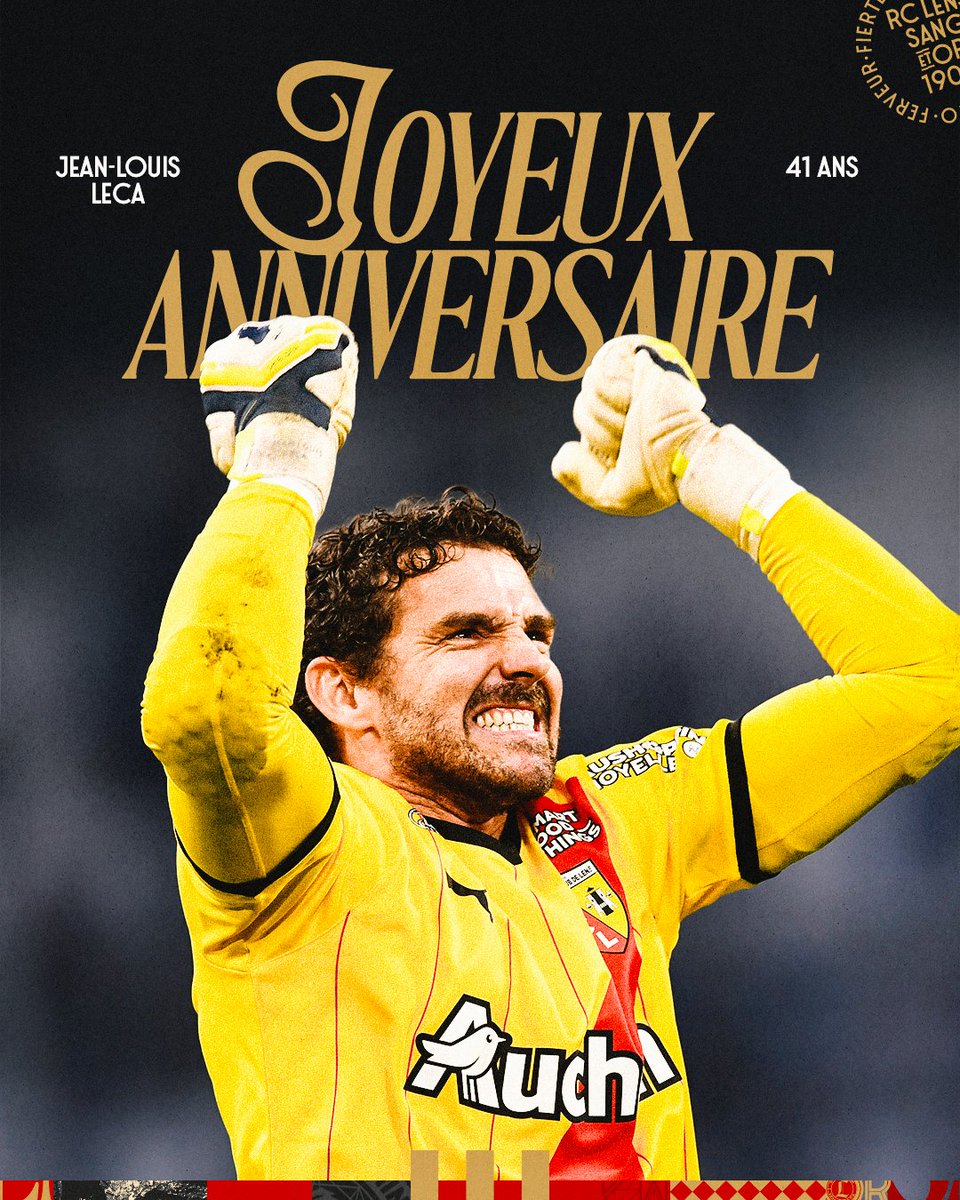 RCLens's tweet photo. 41 𝒃𝒐𝒖𝒈𝒊𝒆𝒔 ce 𝒍𝒖𝒏𝒅𝒊 🎂

Pionnier du renouveau lensois (138 matchs) et actuel directeur sportif du Racing, Jean-Louis Leca fête son anniversaire aujourd'hui. 🎂

#DeSangEtDOr https://t.co/kMrL0BYm9G