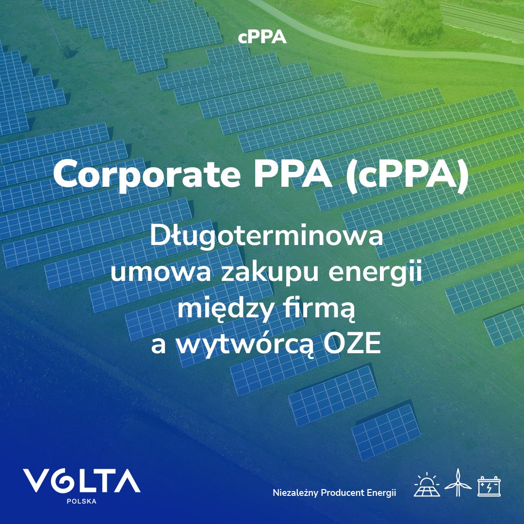 VoltaPolska's tweet photo. Gwarancje Pochodzenia (GO) w umowie cPPA

Zakup samych GO potwierdza odnawialne pochodzenie energii. cPPA daje przedsiębiorstwu więcej: energię, GO i długoterminową umowę określającą cenę i zasady rozliczeń.

👉 Odwiedź naszą stronę, aby dowiedzieć się więcej o #cPPA. https://t.co/J3UEIRMqQY