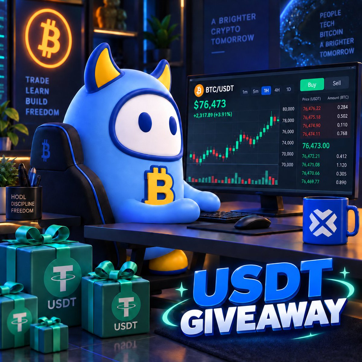 BTCCexchange's tweet photo. New users GIVEAWAY for 3 tasks
1⃣100USDT🏆5winners
Sign up🔎https://t.co/DBnQ0ANDKy
Drop your UID and trc20 wallet
2⃣1000USDT🏆5winners
Deposit $300 or more
3⃣500USDT🏆5winners
Complete a futures trade

Send DM to us for confirmation if you complete tasks2⃣or3⃣ https://t.co/SpKO8xZO9l