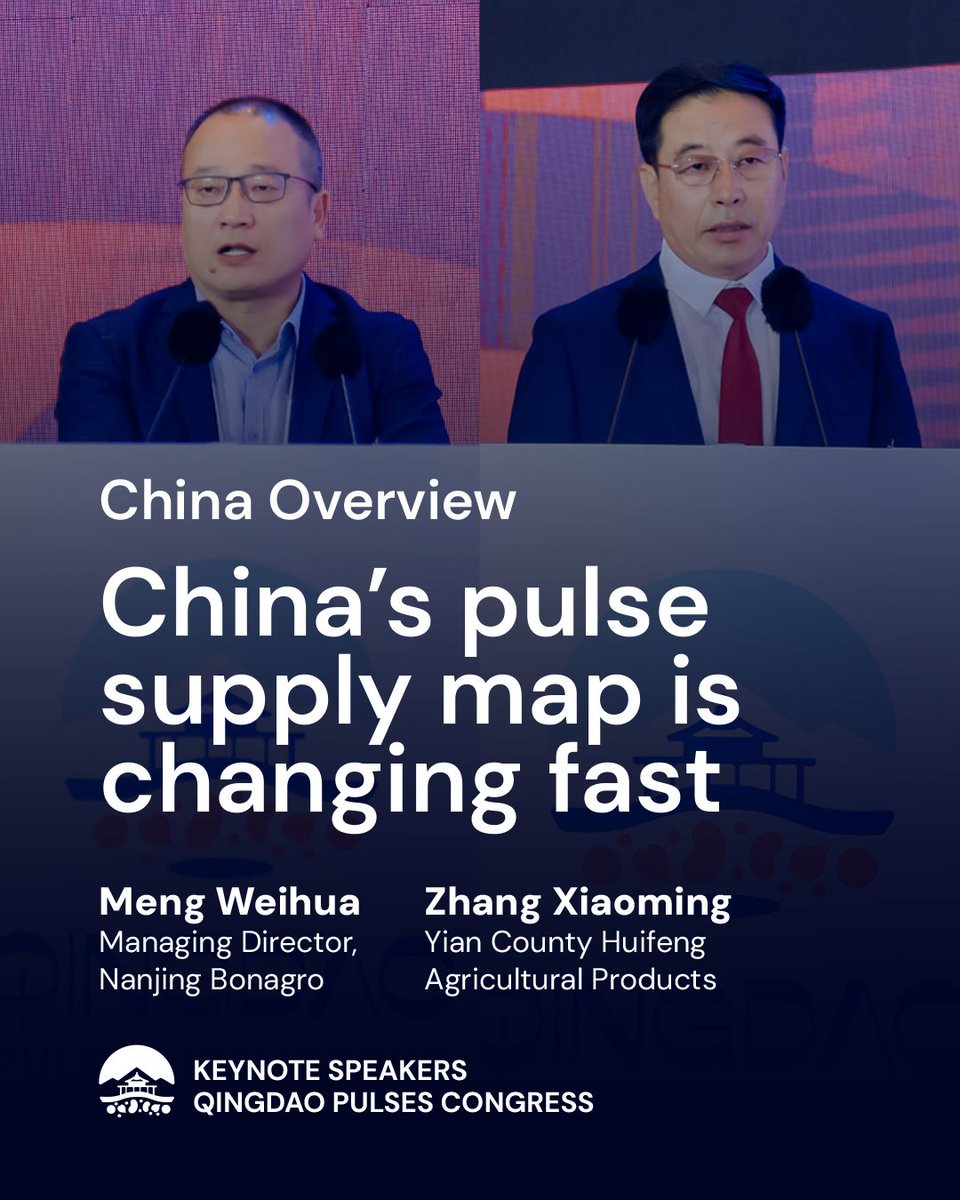 GlobalPulsesGPC's tweet photo. China’s pulse market is becoming increasingly import-dependent — while its global supply network is changing rapidly. The conference recordings are now available for GPC members to watch!

Join us and unlock all the content!
https://t.co/1iQqYruGs5

#GPC #QingdaoPulsesCongress https://t.co/FeXufzR6LB