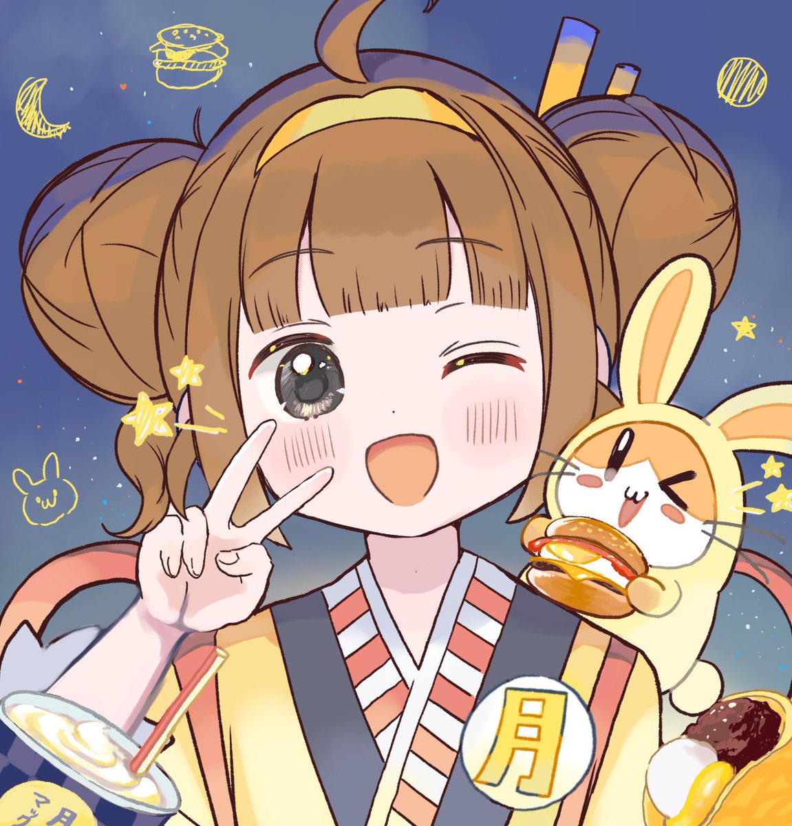 yakan_ghost's tweet photo. 月美参上！🌕
#illustration‌‌ https://t.co/zL3Tokp7WQ