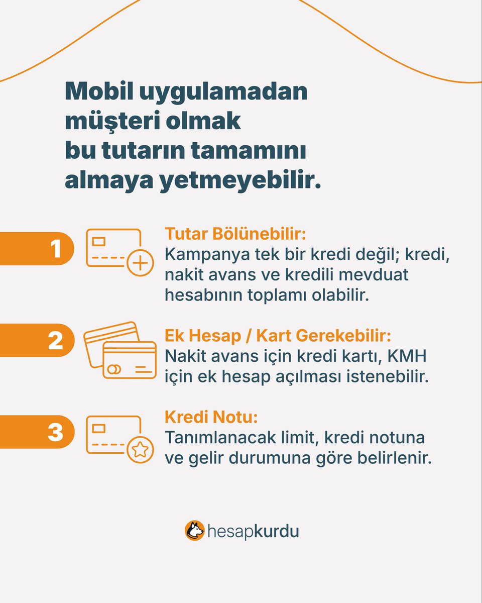 Hesapkurducom's tweet photo. Bankaların sunduğu 100.000 TL’ye varan sıfır faizli kampanyalar aslında tek bir kredi değil. Gördüğün bu tutar nakit avans, ek hesap ve kredi tutarının toplamı olduğu için alabileceğin limit kredi notuna göre değişiyor. Başvurmadan önce fırsatları Hesapkurdu’nda kıyasla, kredi notuna uygun fırsatları yakala!

https://t.co/KPTjVblaO0