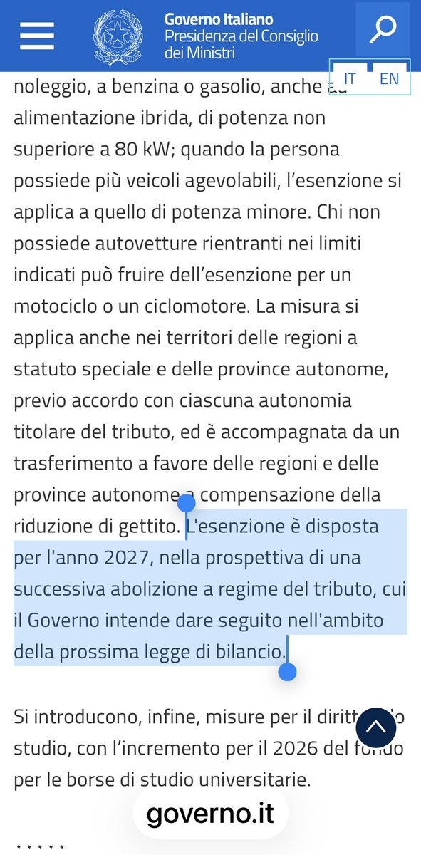 RADIOCARCERE's tweet photo. @LucaBizzarri Esenzione solo per il 2027…poi si vedrà. E’ quello che leggo nel comunicato del Governo https://t.co/WSHWUmFMnW
