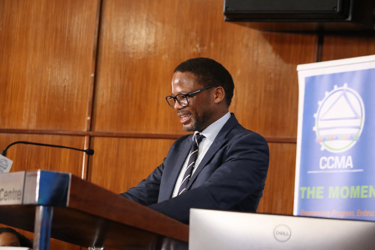 CCMA_SA's tweet photo. Honourable Deputy Minister Jomo Sibiya – Deputy Minister of Employment and Department of Employment and Labour delivers Ministerial Address - Honourable Deputy Minister Jomo Sibiya – Deputy Minister of Employment and Labour.  #CCMALabourConference2026 #LabourRelation #CCMA https://t.co/JtLN5dBXSZ