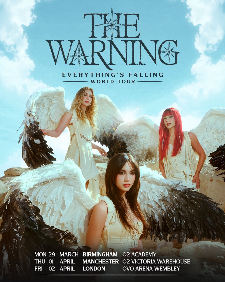 O2VicWarehouse's tweet photo. Mexican rock band @TheWarningBand2 bring their EVERYTHING'S FALLING tour to #O2VictoriawarehouseManchester Thu 1 Apr! 🙌

Get tickets now via: https://t.co/8cWnFw7CtC https://t.co/RMTAebf22t